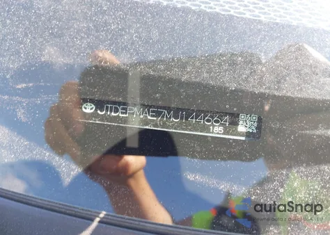 2021 Toyota Corolla Le z USA, uszkodzony, nr VIN JTDEPMAE7MJ144664